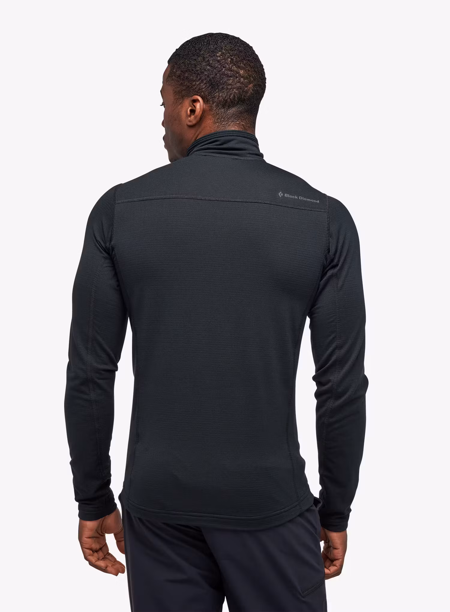 Funkčné tričko Black Diamond Coefficient LT Quarter Zip Pullover - black