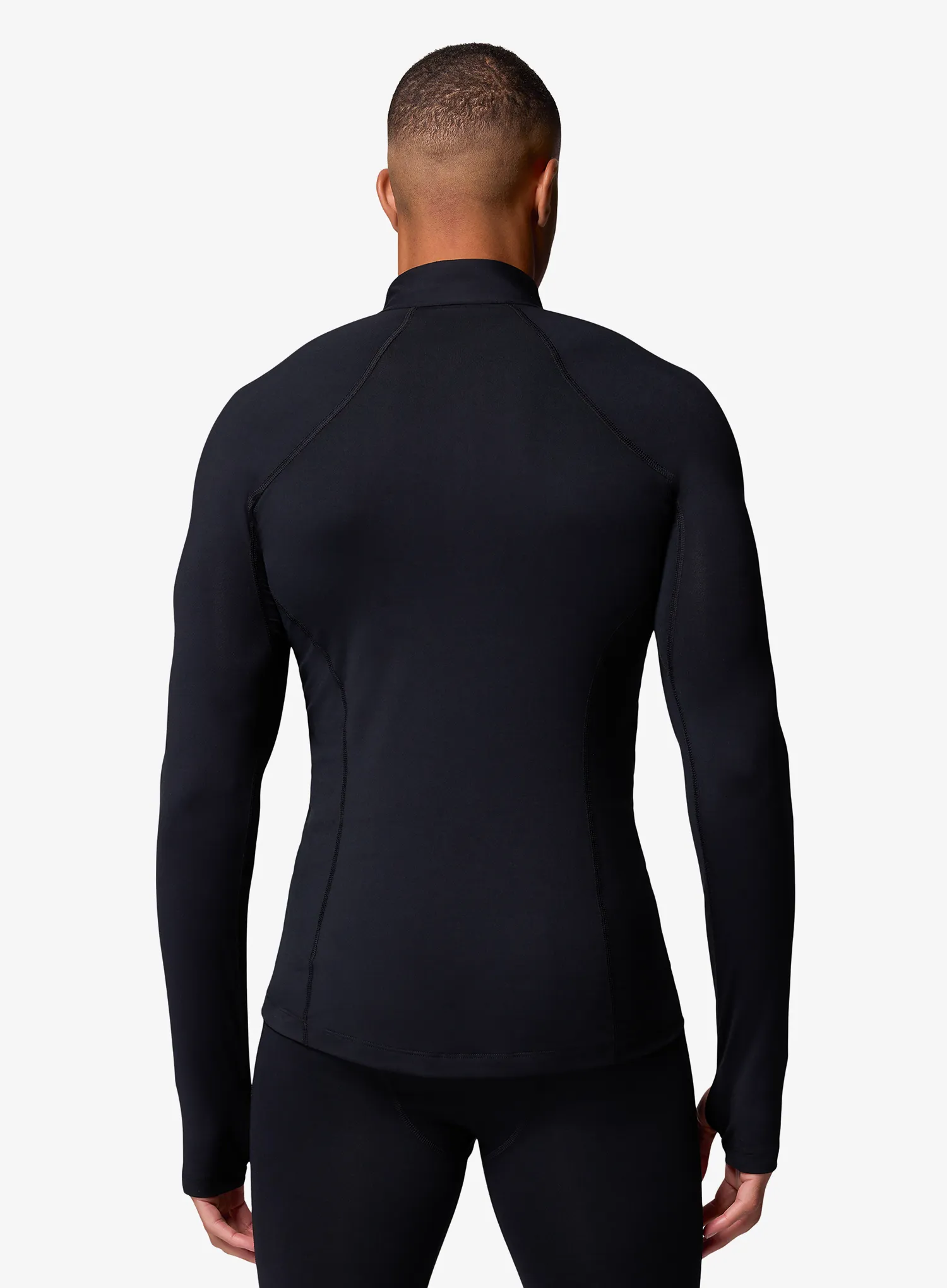 Funkčné tričko Columbia Midweight Stretch Long Sleeve Half Zip - black