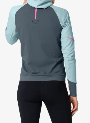 Funkčné tričko dámske Dynafit Alpine L/S Hooded Tee - cloud blue