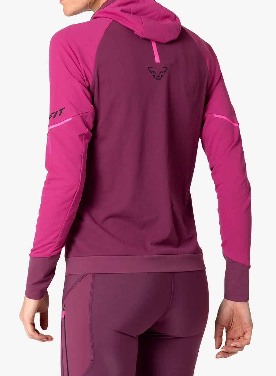 Funkčné tričko dámske Dynafit Alpine L/S Hooded Tee - magenta