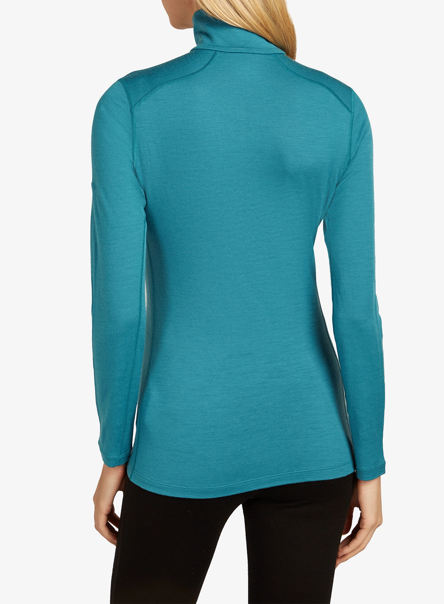 Funkčné tričko dámske Icebreaker 200 Oasis L/S Half Zip - topaz