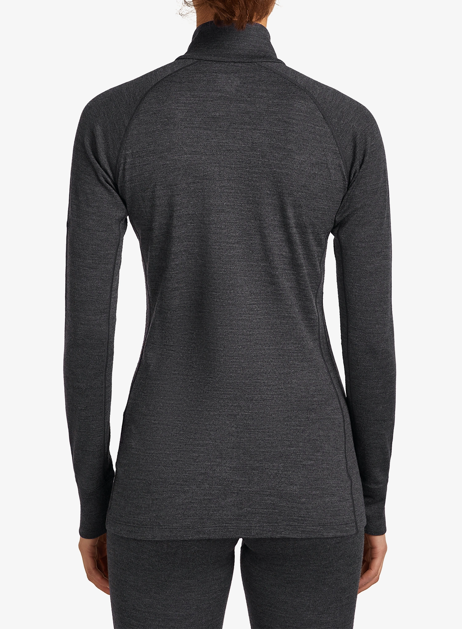 Funkčné tričko dámske Icebreaker Merino 260 ZoneKnit LS Half Zip - jet hthr