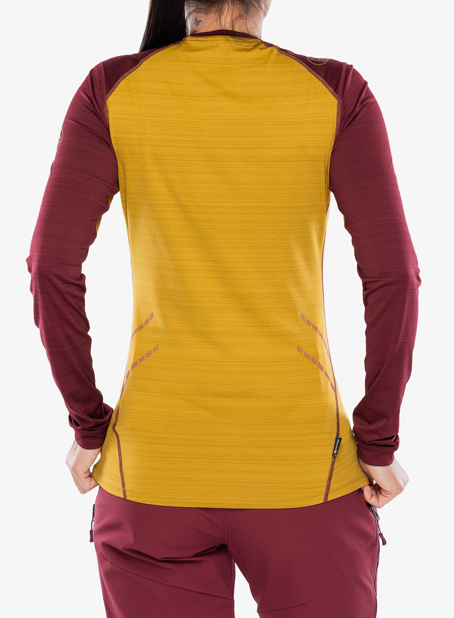 Funkčné tričko dámske La Sportiva Tour Long Sleeve - savana/redwood