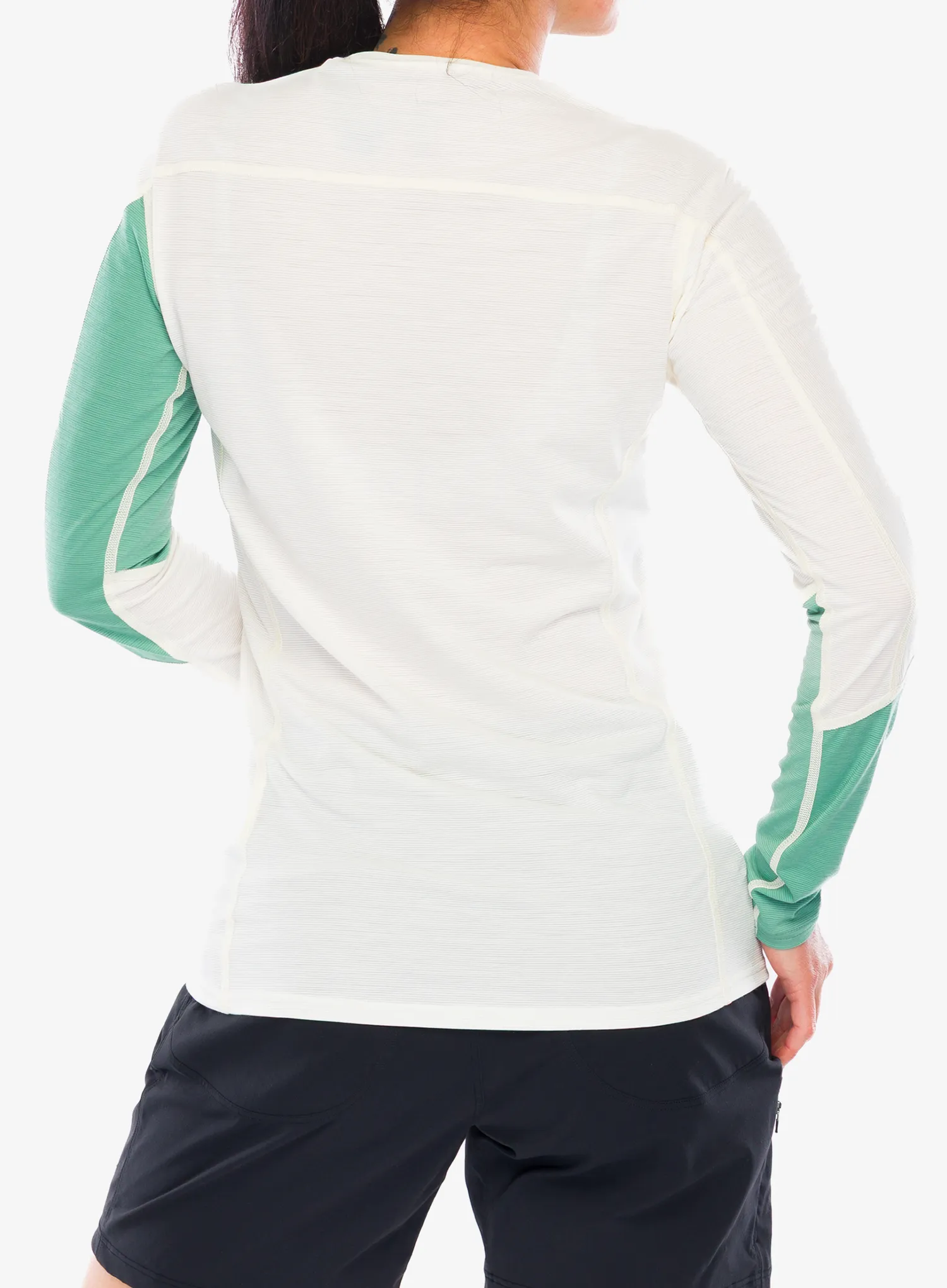 Funkčné tričko dámske Norrona Falketind Equaliser Merino Round Neck - malachite green