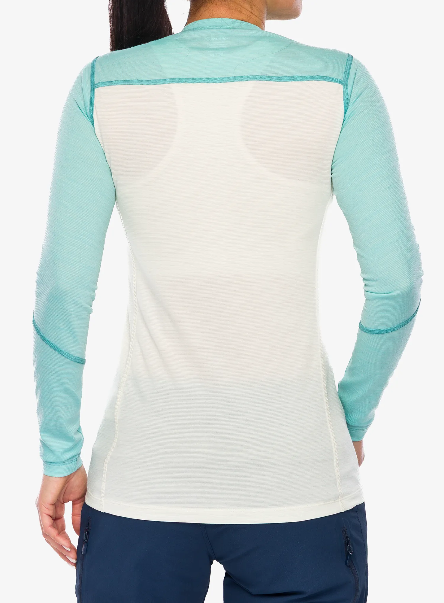 Funkčné tričko dámske Norrona Falketind EqualiserUll Long Sleeve - aqua haze/whisper white