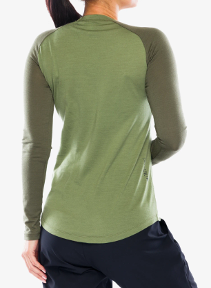 Funkčné tričko dámske Norrona Femund Pureull Long Sleeve - loden green