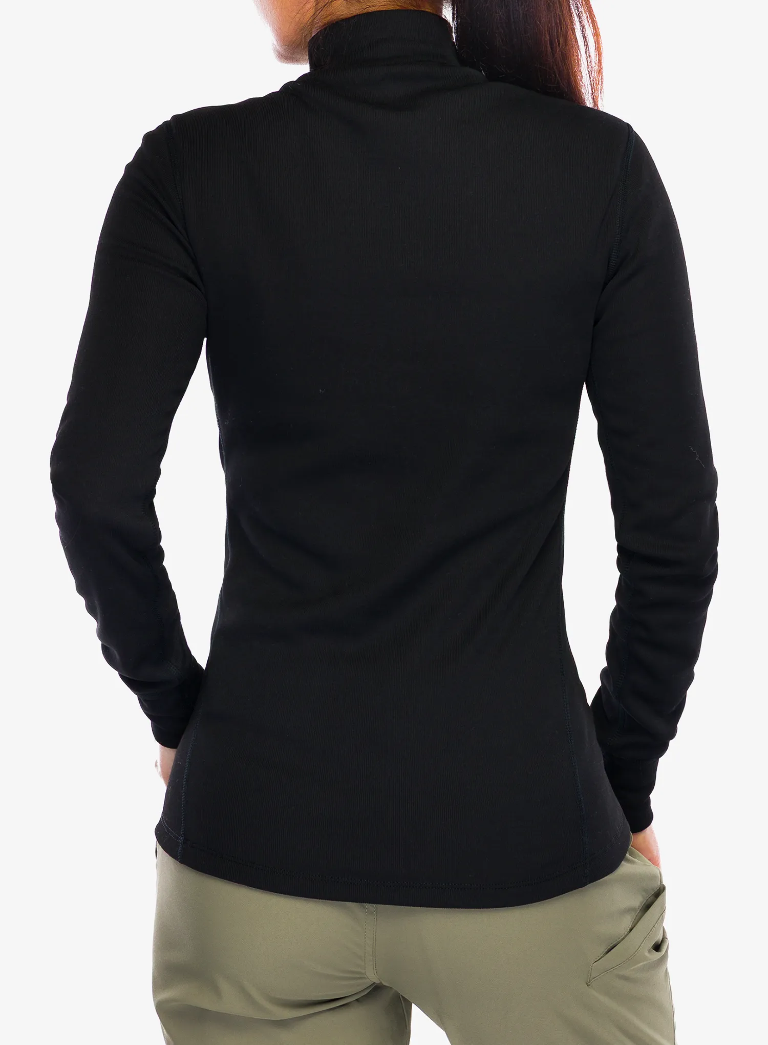 Funkčné tričko dámske Odlo Active Warm BL Top Turtle Neck L/S - black