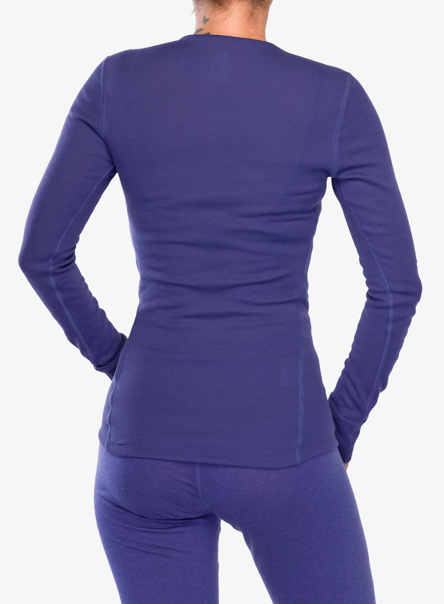 Funkčné tričko dámske Odlo Active Warm Eco BL Top Crew Neck LS - skipper blue