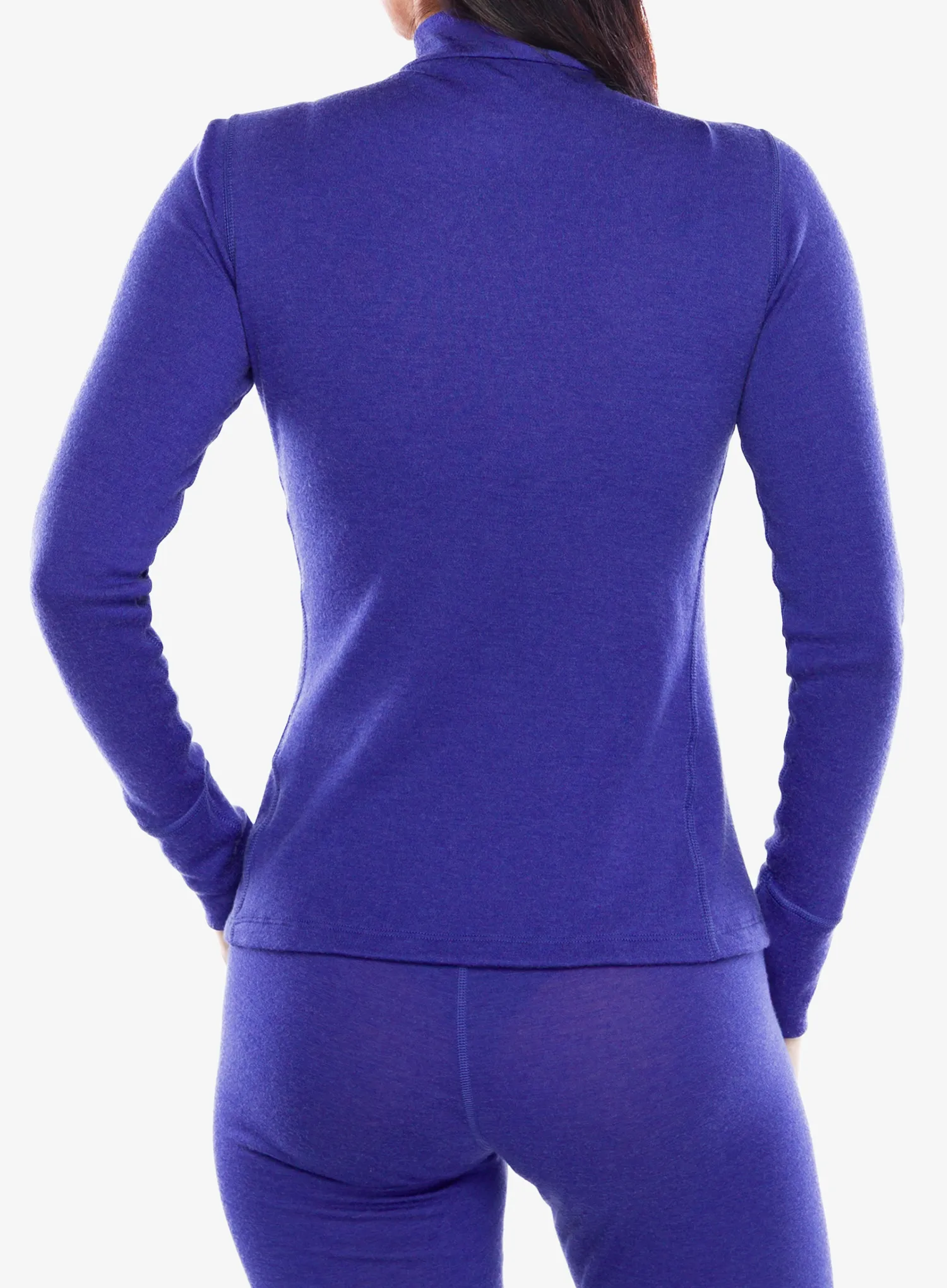 Funkčné tričko dámske Odlo Merino 260 BL Top Turtle Neck LS Half Zip - skipper blue