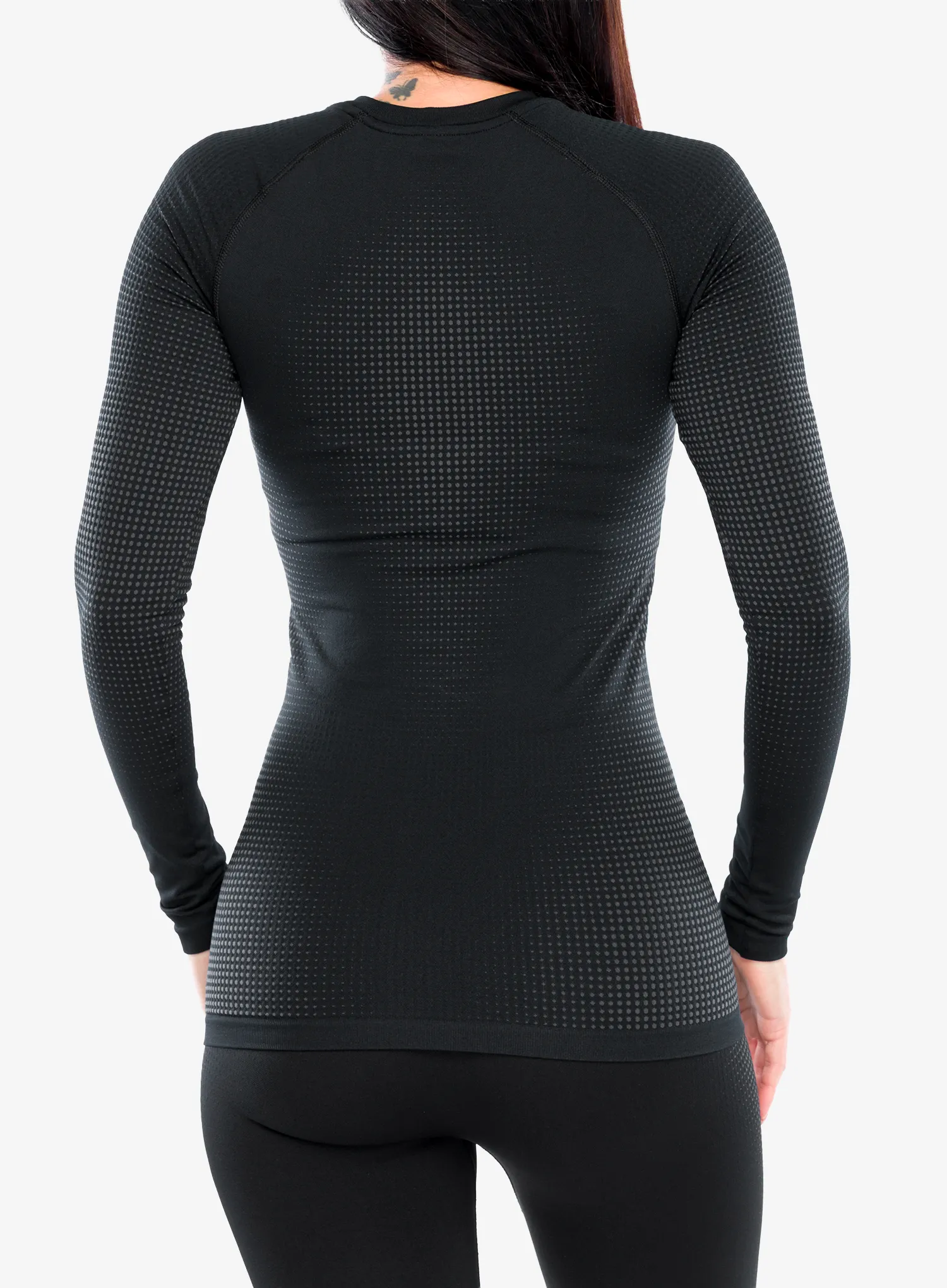 Funkčné tričko dámske Odlo Performance Warm BL Top Crew Neck L/S - graphite grey