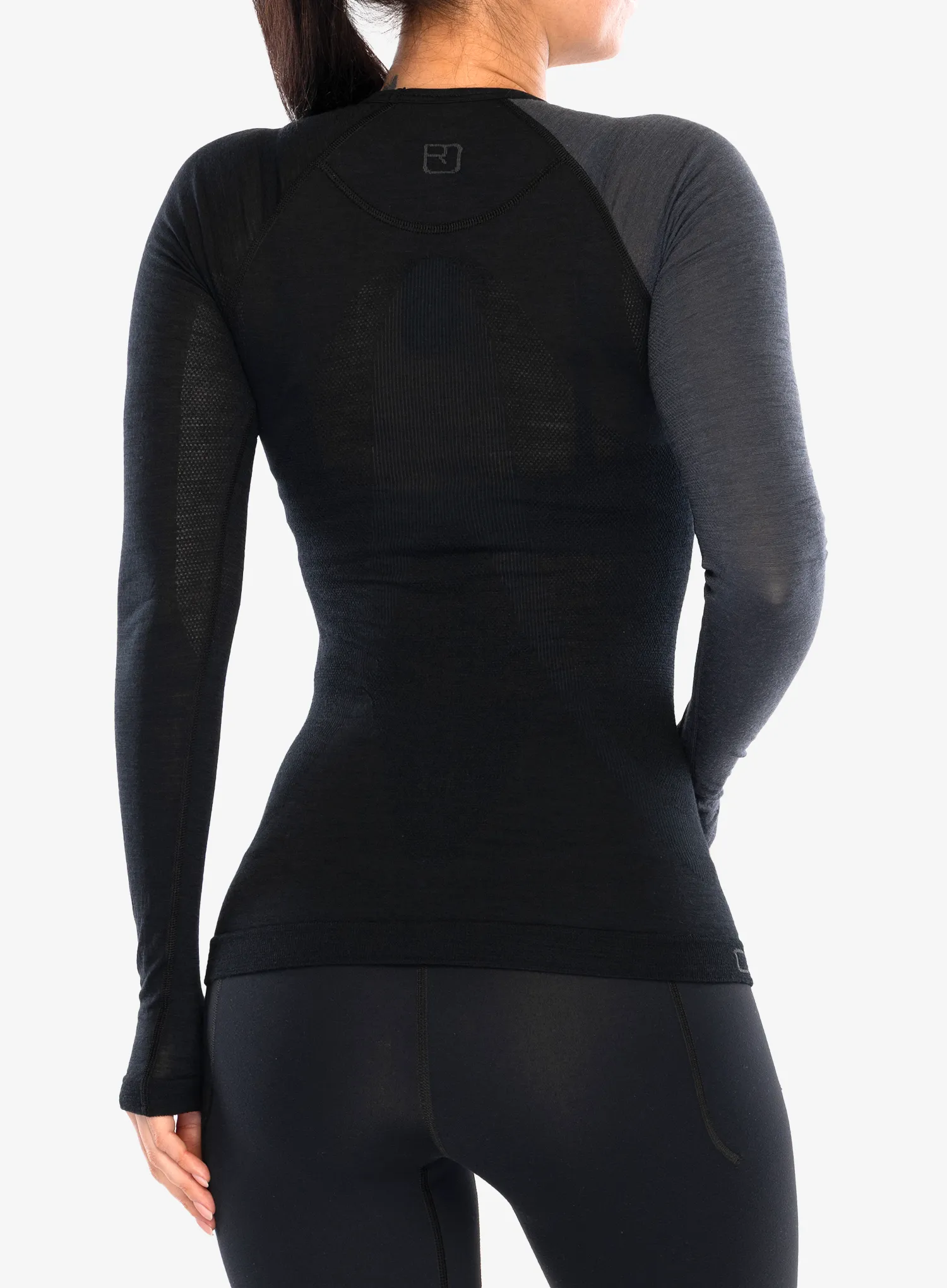 Funkčné tričko dámske Ortovox 120 Comp Light Long Sleeve - black raven