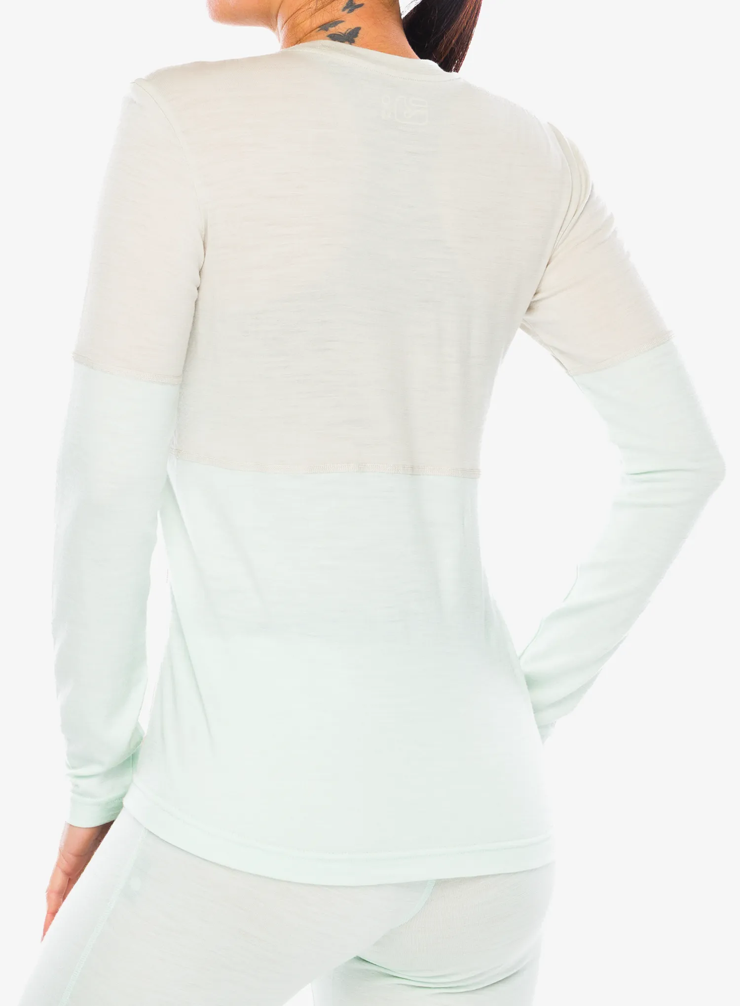 Funkčné tričko dámske Ortovox 185 Rock N Wool Long Sleeve - white tea