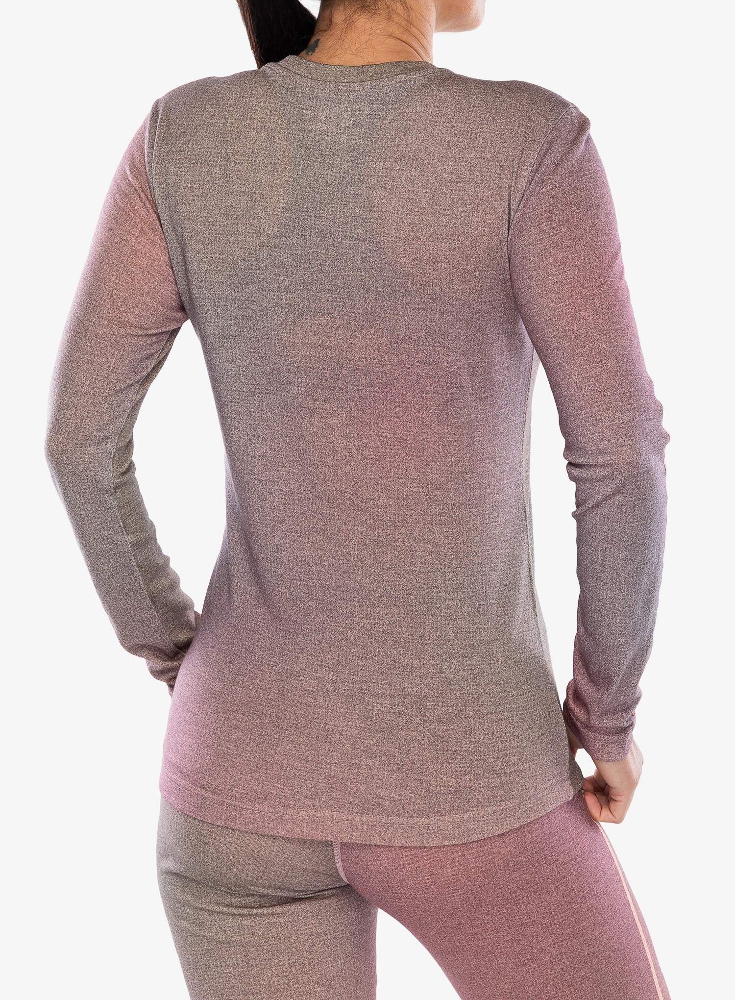Funkčné tričko dámske Ortovox 185 Rock'N'Wool Print LS - aop dawn rose