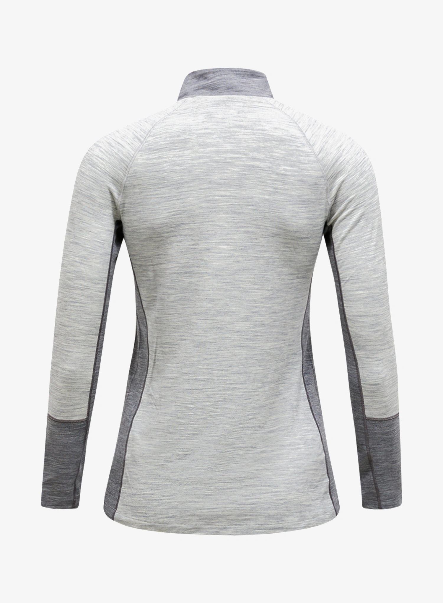 Funkčné tričko dámske Peak Performance Magic Half Zip Wool-blend BL - med grey mel/grey mel