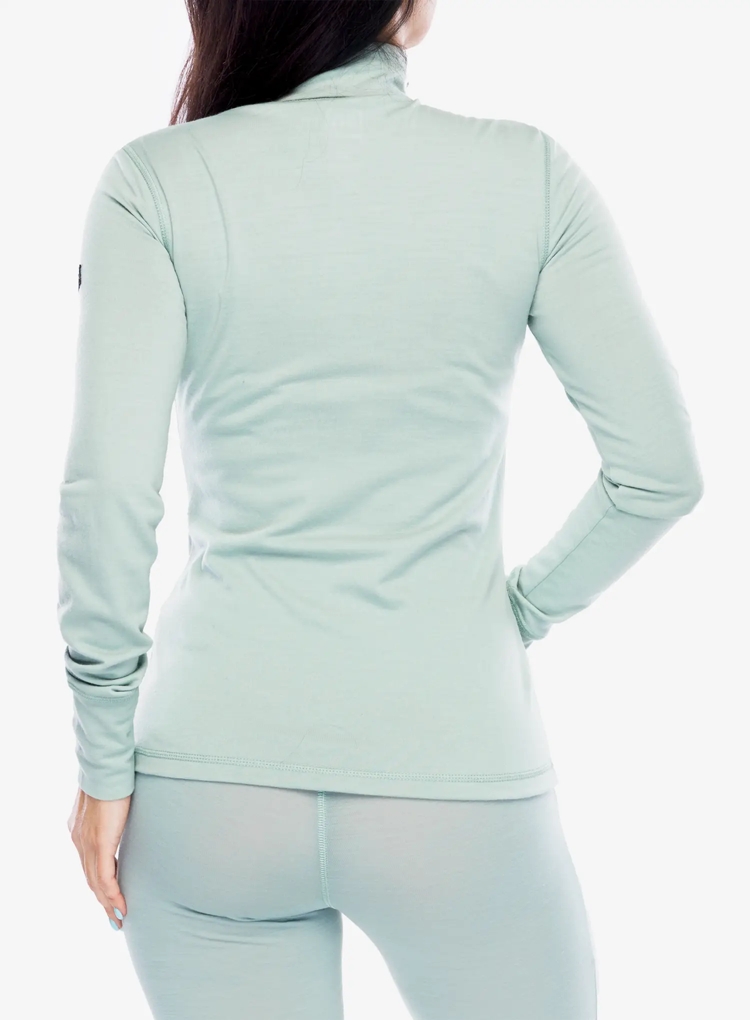 Funkčné tričko dámske Super.natural Arctic230 Zip 1/4 - light jade