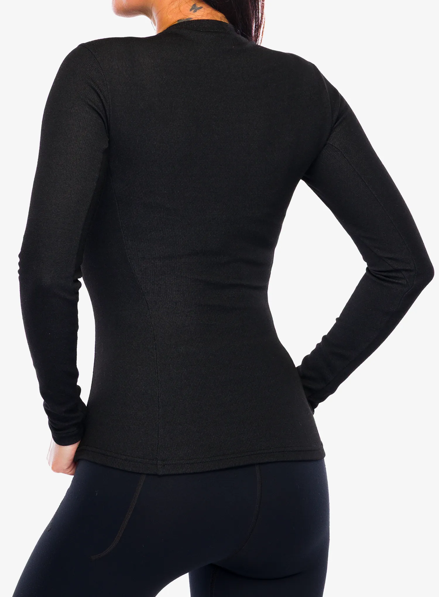 Funkčné tričko dámske The North Face Easy L/S Crew Neck - tnf black