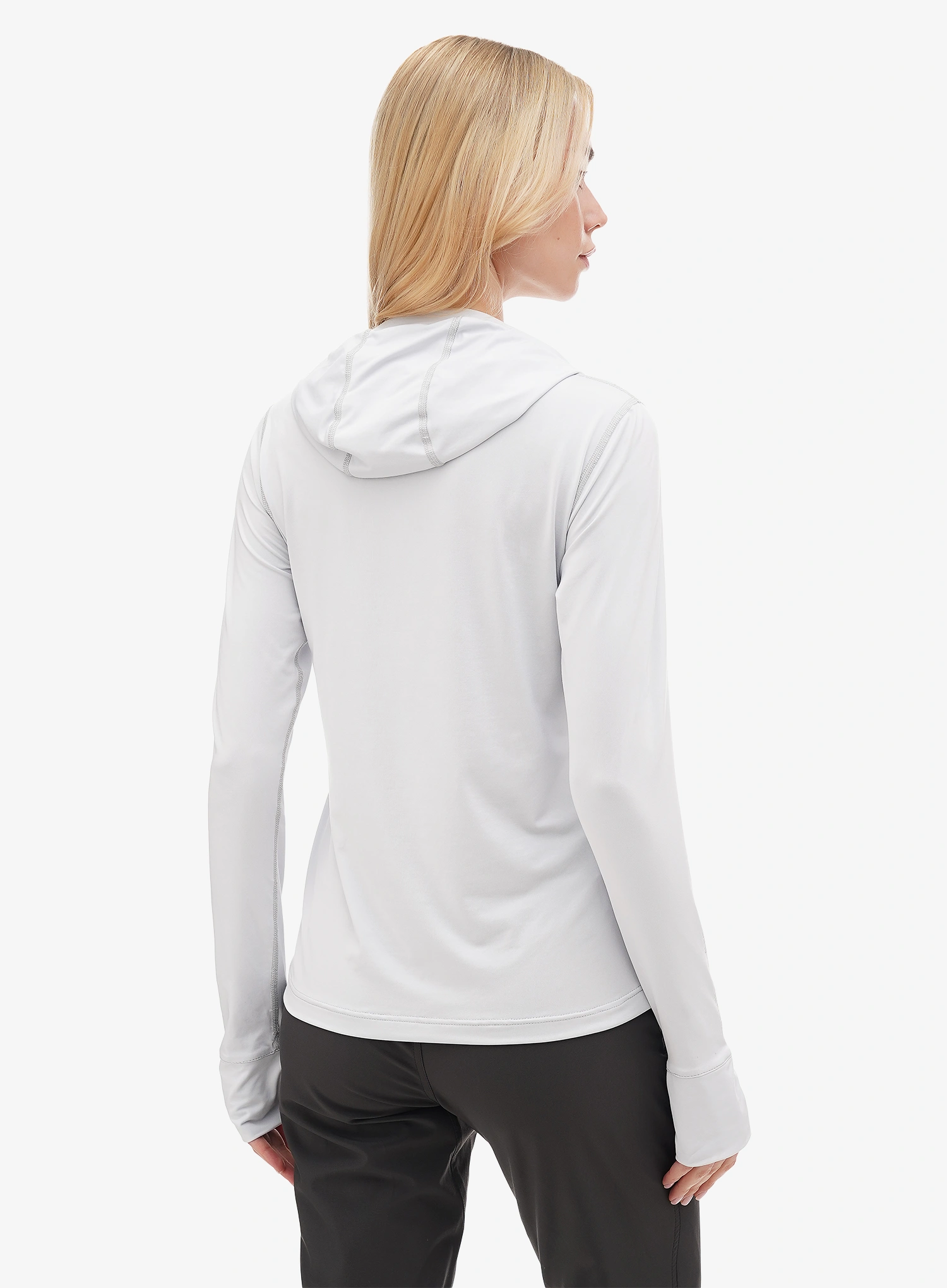 Funkčné tričko dámske Turbat Hike Lite LS Hood Thermo T-Shirt - glacier gray