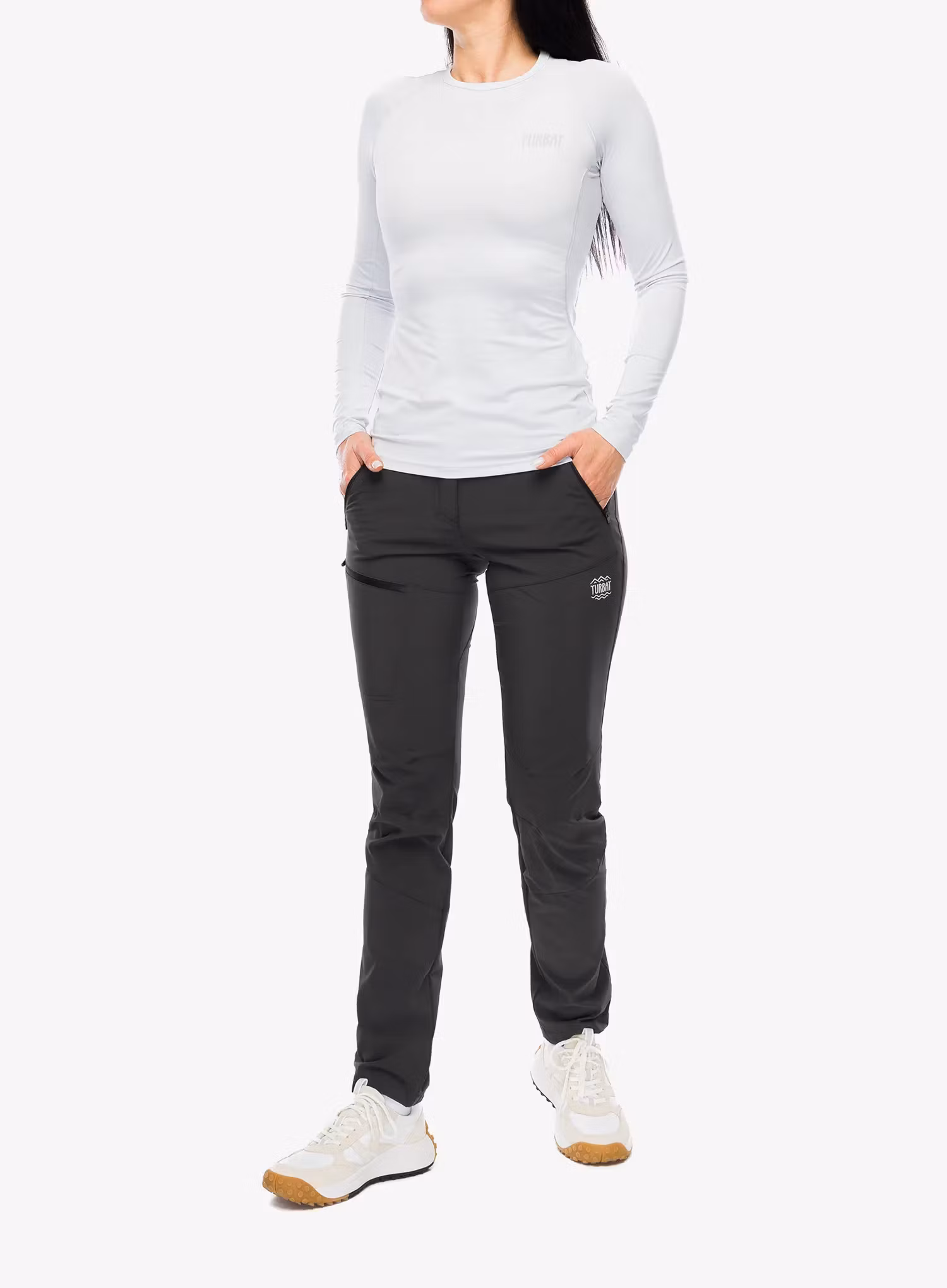 Funkčné tričko dámske Turbat Hike Lite LS Thermo T-Shirt - glacier gray