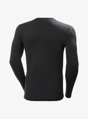 Funkčné tričko Helly Hansen LIFA Merino Midweight Crew - black