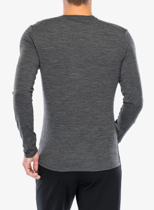 Funkčné tričko Icebreaker Anatomica LS Crewe - jet hthr