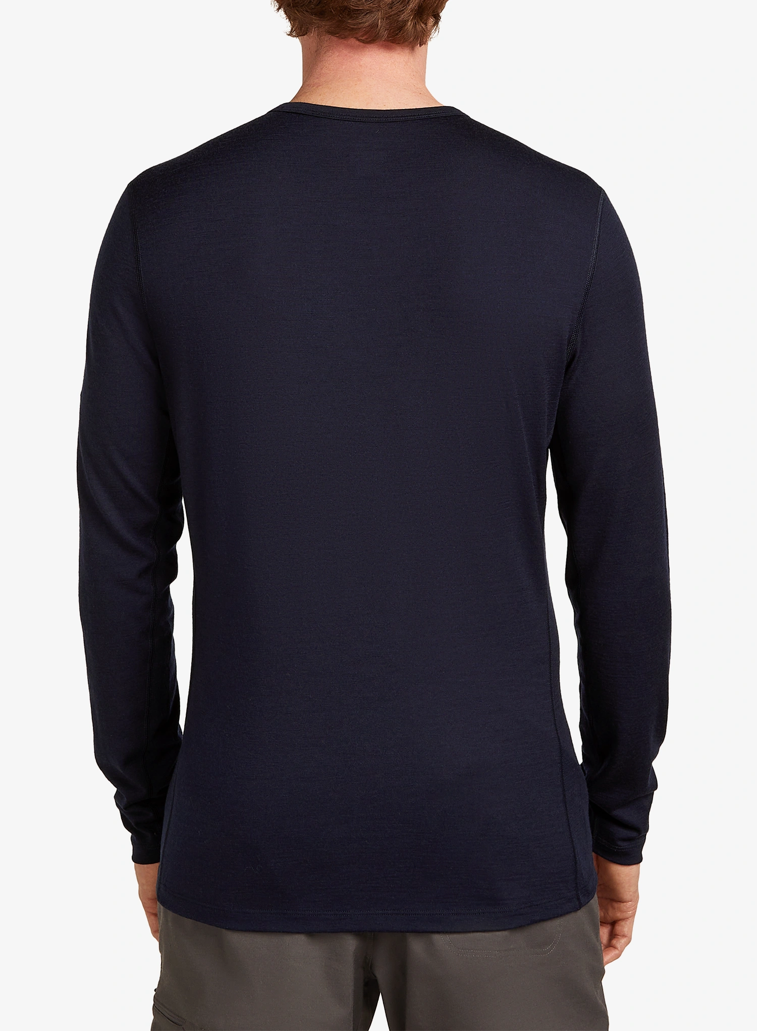 Funkčné tričko Icebreaker Merino 200 Oasis LS Crewe Elevation Line - midnight navy