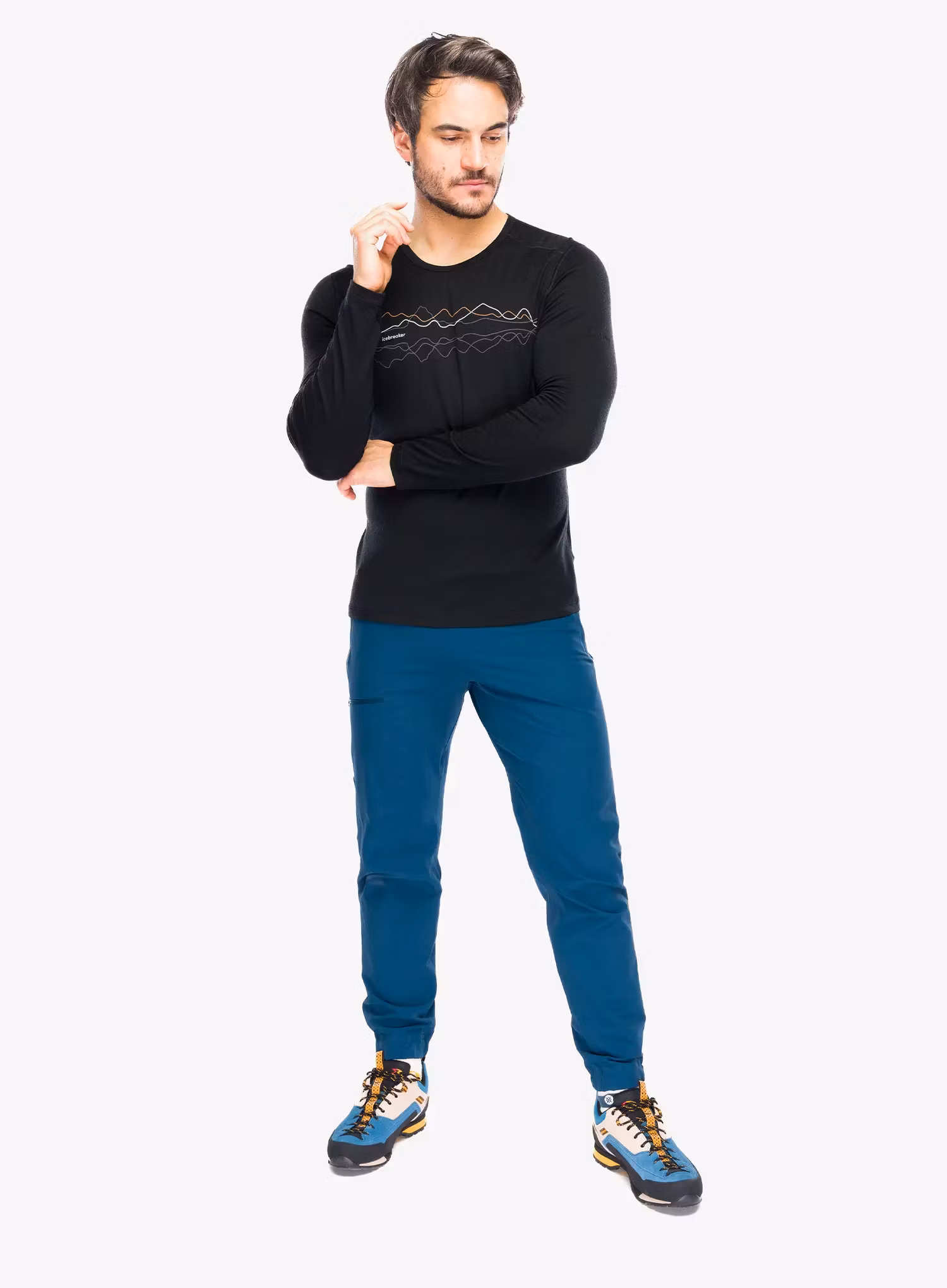 Funkčné tričko Icebreaker Merino 200 Oasis LS Crewe Icebreaker - black