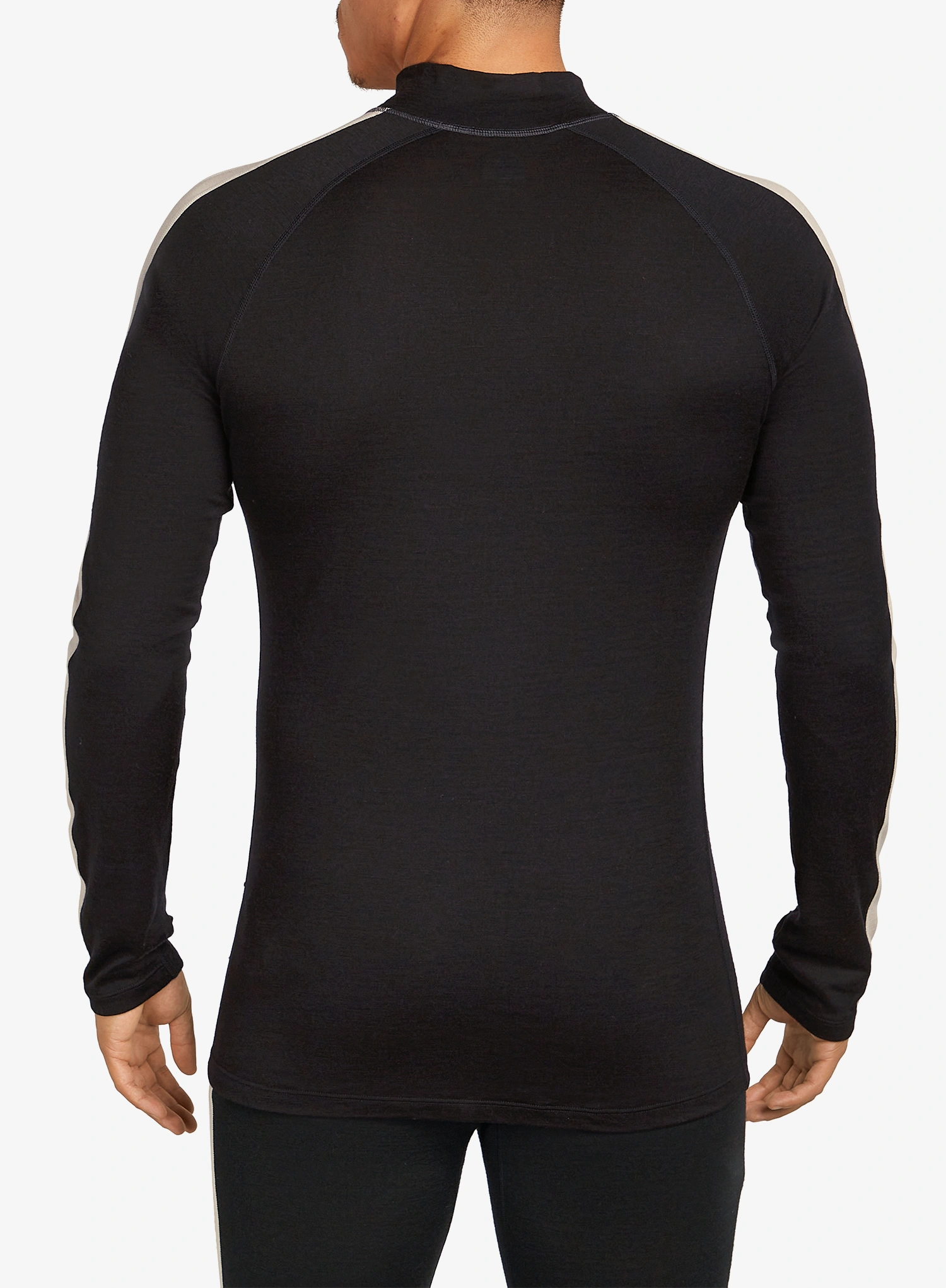 Funkčné tričko Icebreaker Merino 200 Oasis+ LS High Neck - black/jet hthr/undyed/cb