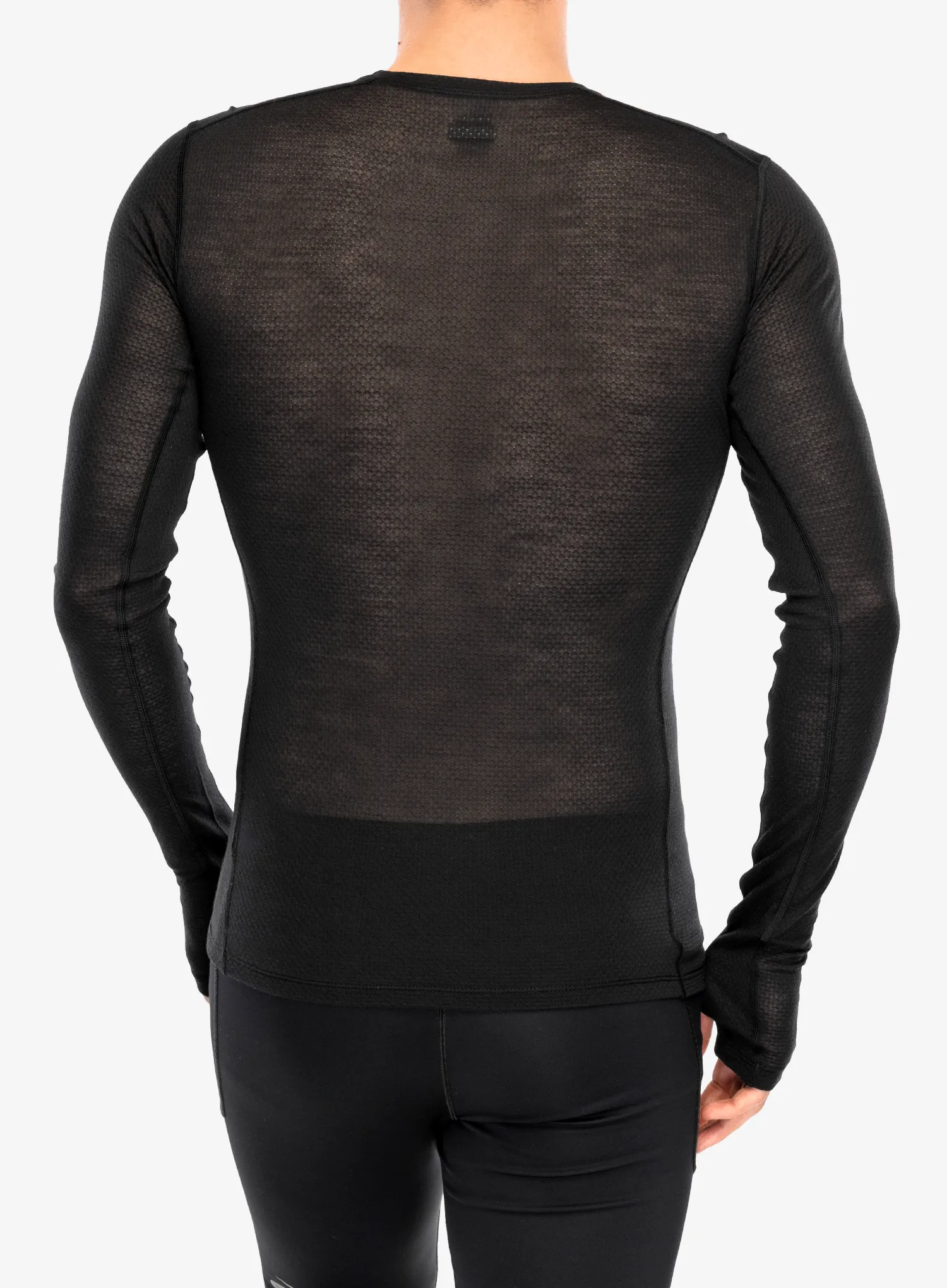 Funkčné tričko Icebreaker Merino Blend 75 Cool-Lite Featherlight LS Crewe - black