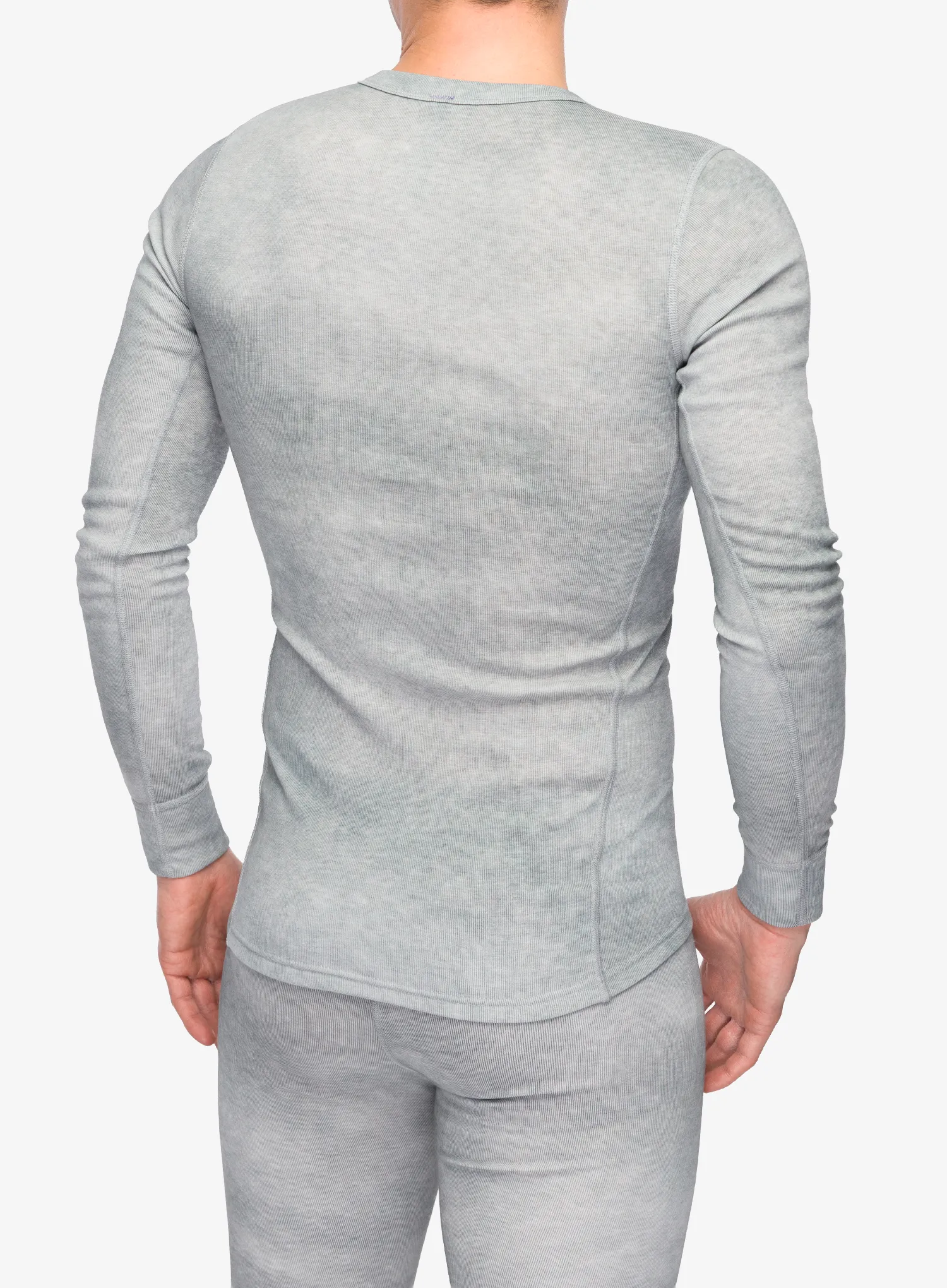 Funkčné tričko Odlo Active Warm X Pow BL Top Crew Neck L/S - silver grey