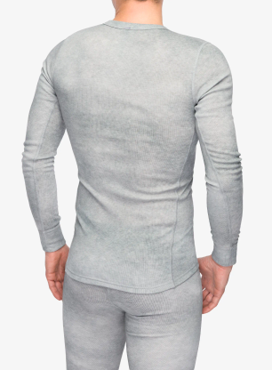 Funkčné tričko Odlo Active Warm X Pow BL Top Crew Neck L/S - silver grey