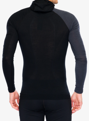 Funkčné tričko Ortovox 120 Comp Light Hoody - black raven