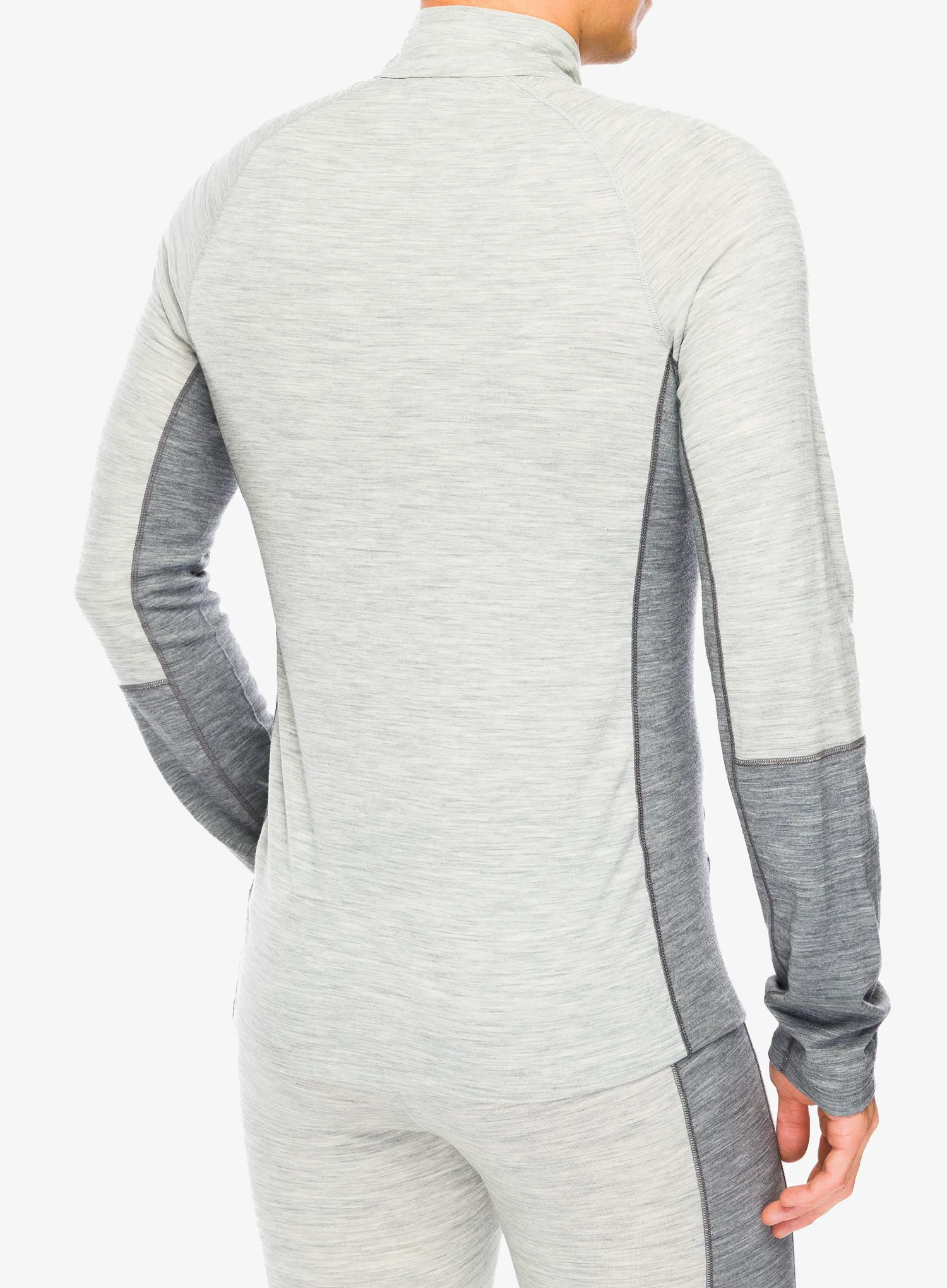 Funkčné tričko Peak Performance Magic Half Zip Wool-Blend BL - med grey mel/grey mel