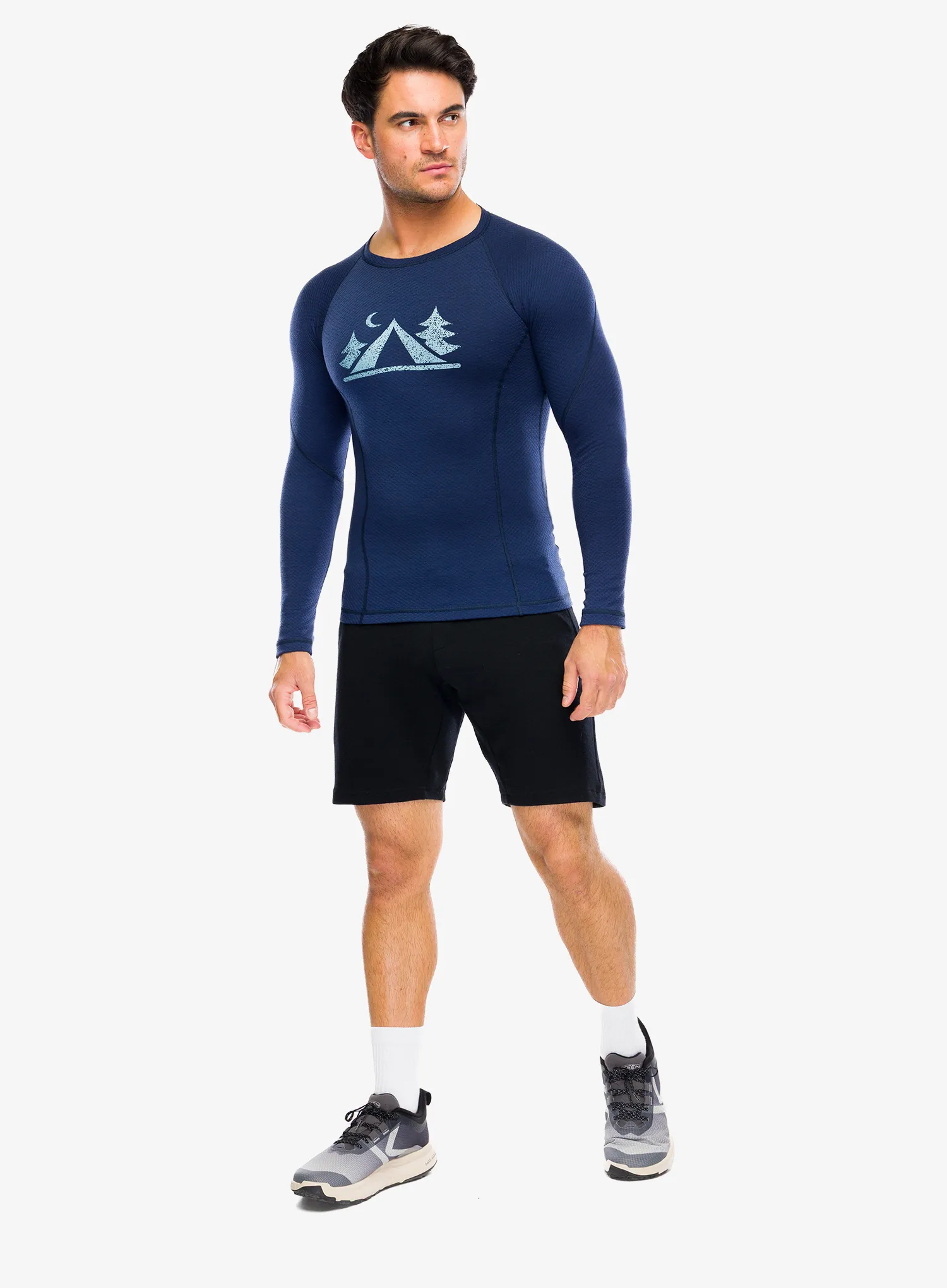 Funkčné tričko Sensor Merino DF Tee L/S - deep blue camp