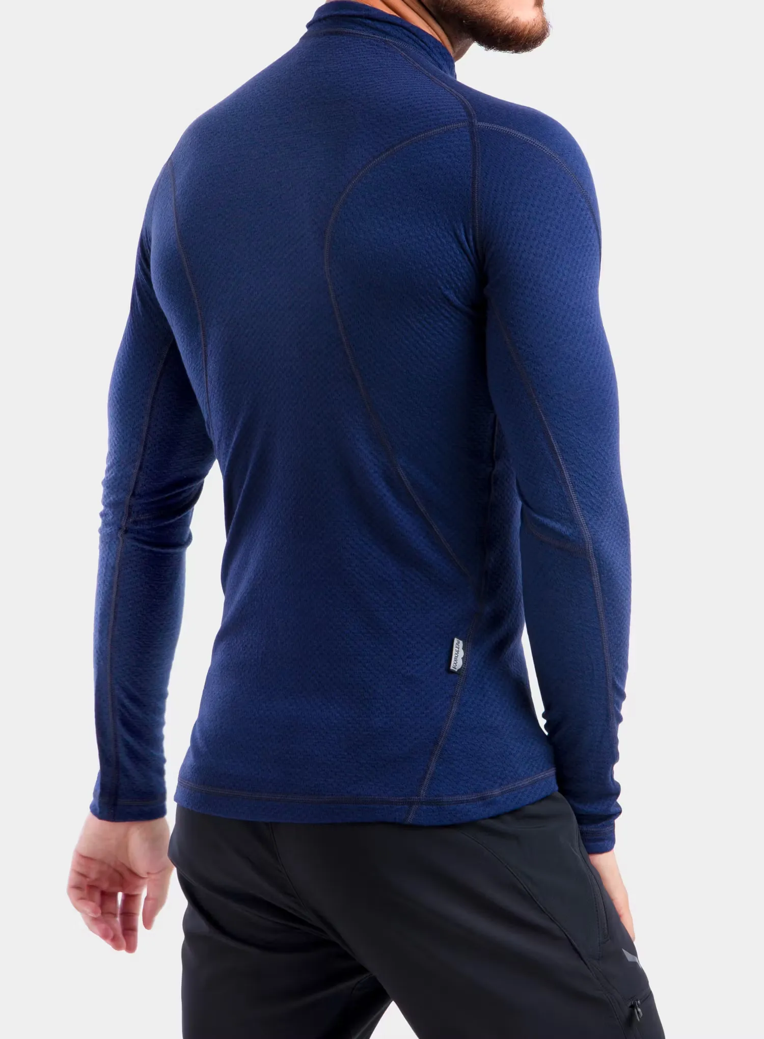 Funkčné tričko Sensor Merino DF Tee L/S Zip - deep blue