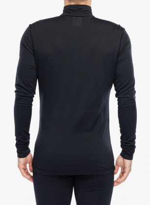 Funkčné tričko Super.natural Arctic230 Zip 1/4 - jet black