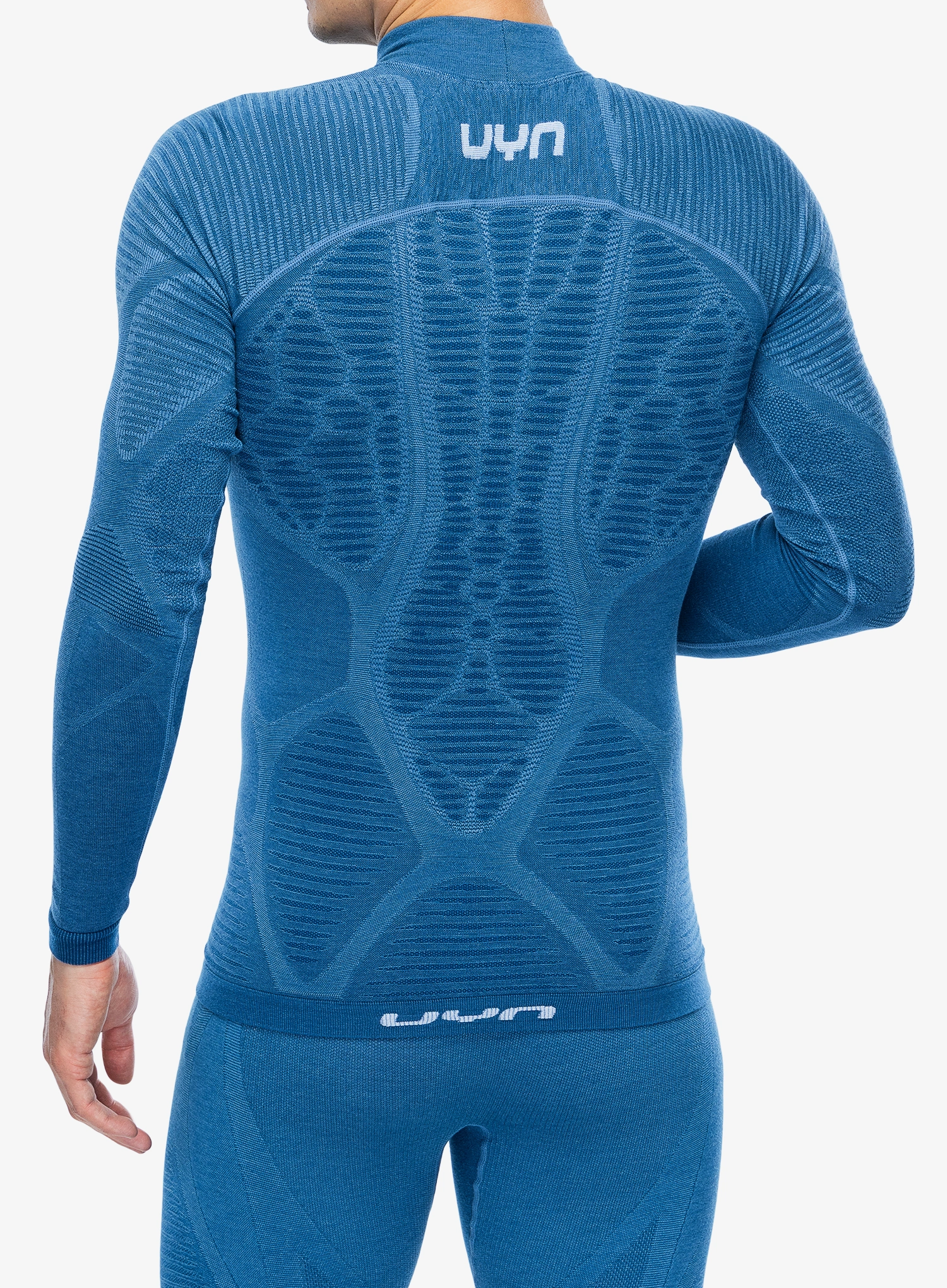 Funkčné tričko UYN Elevatyon Biomorph UW Shirt Long Sleeve Turtle Neck  - blue atoli