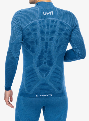 Funkčné tričko UYN Elevatyon Biomorph UW Shirt Long Sleeve Turtle Neck - blue atoli