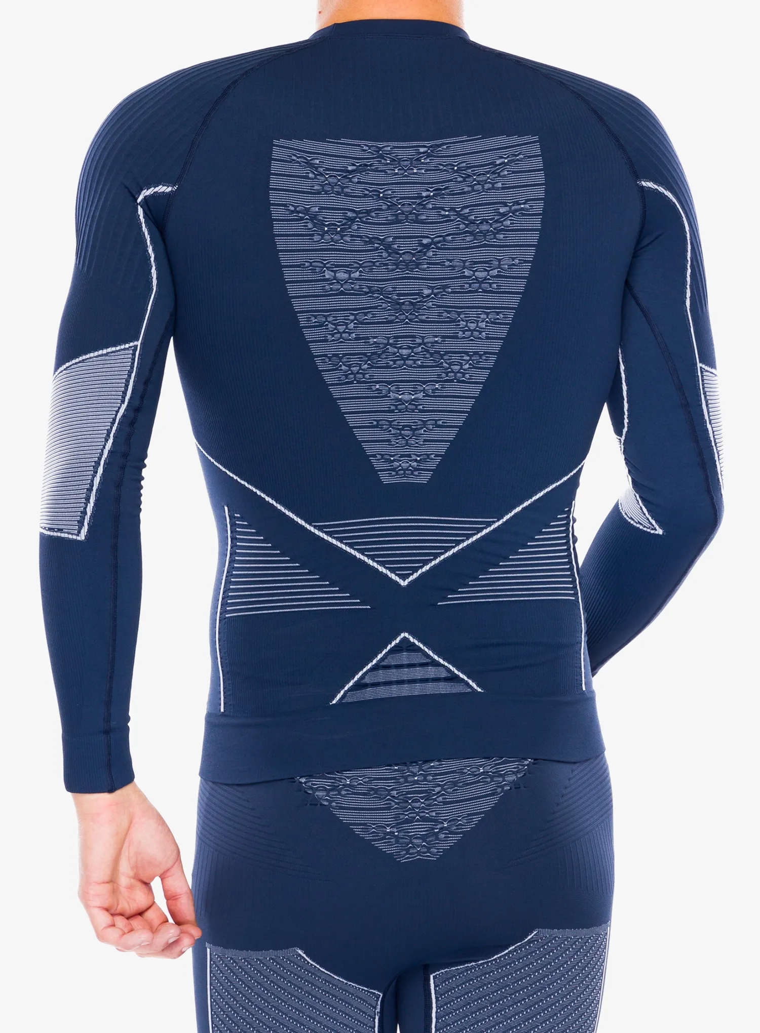 Funkčné tričko X-Bionic Energy Accumulator 4.0 Shirt Round Neck - marine/optical white