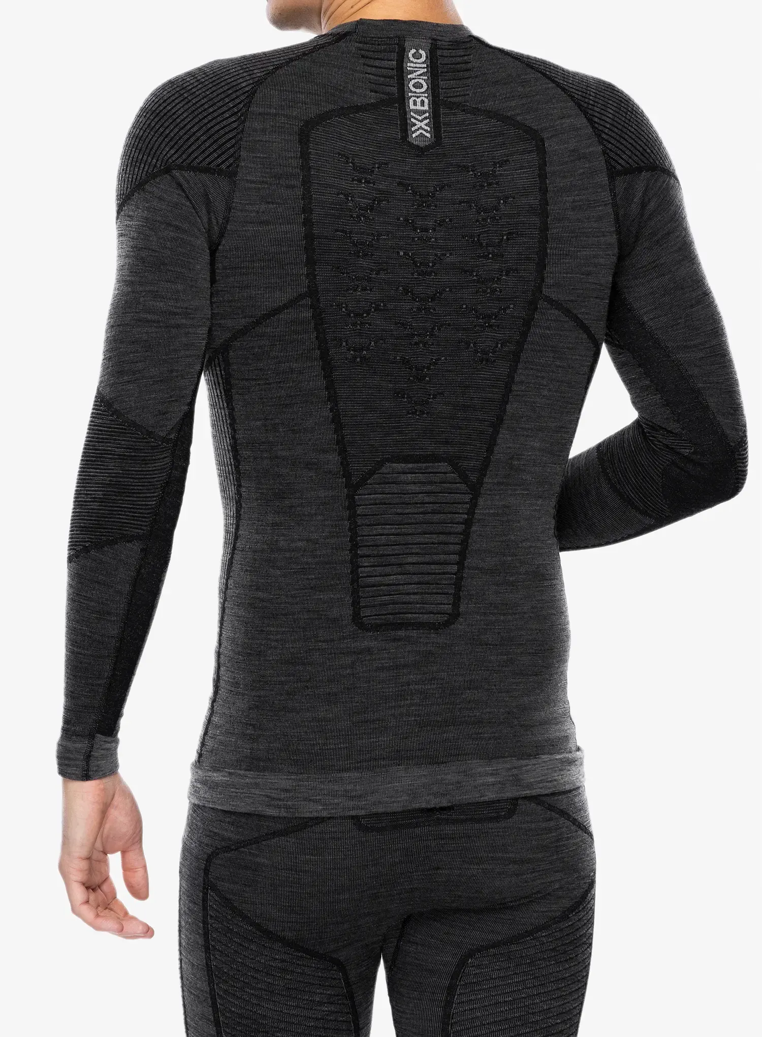 Funkčné tričko X-Bionic Symbio Merino Shirt LS - rhino grey