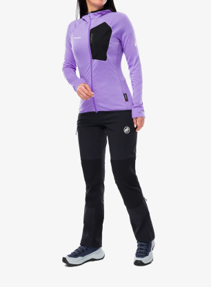 Mikina dámska Mammut Aenergy Light ML Hooded Jacket - lavandin/black