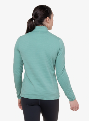 Lezecká mikina dámska Mountain Equipment Lumiko Zip-T - lichen green/d.teal