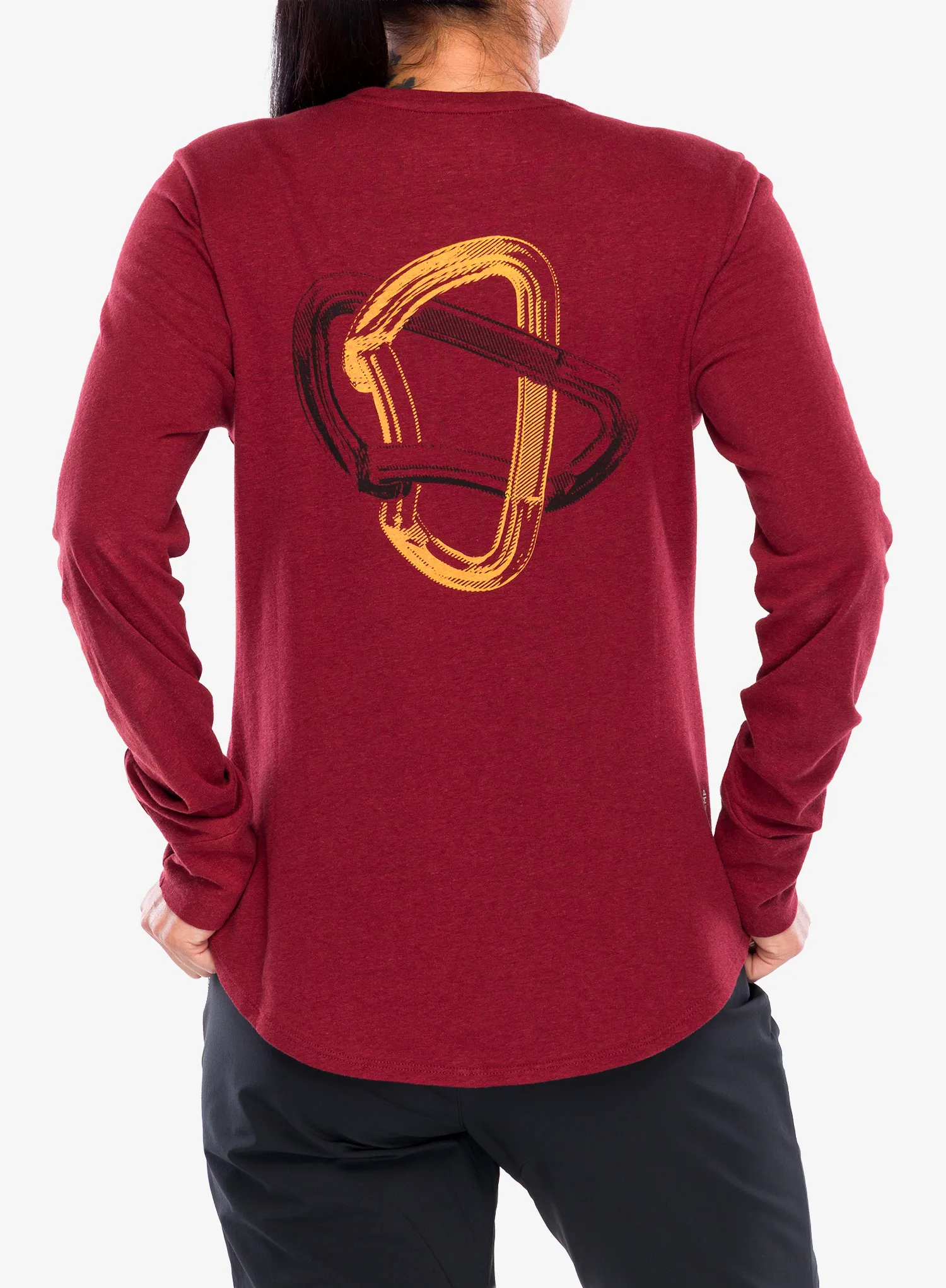 Lezecká mikina dámska Salewa Lavaredo Hemp L/S Tee - syrah