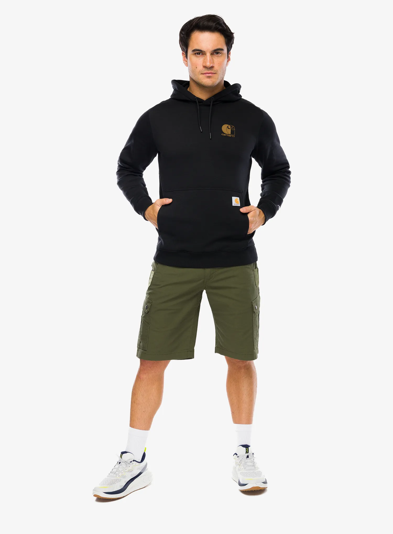 Mikina s kapucňou Carhartt Carhartt Force Logo Sweatshirt - black
