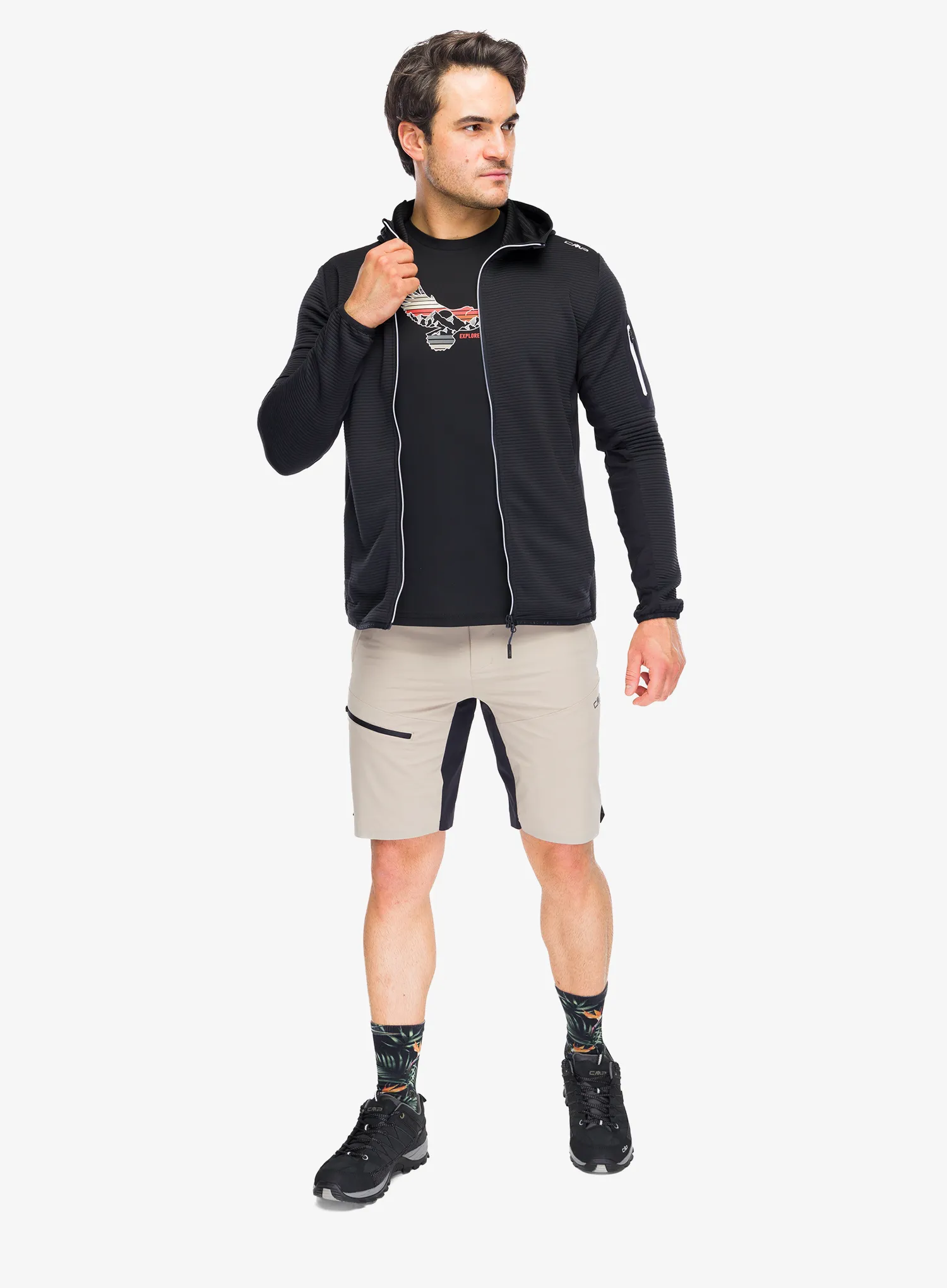 Mikina s kapucňou CMP Mirevo Jacket - antracite