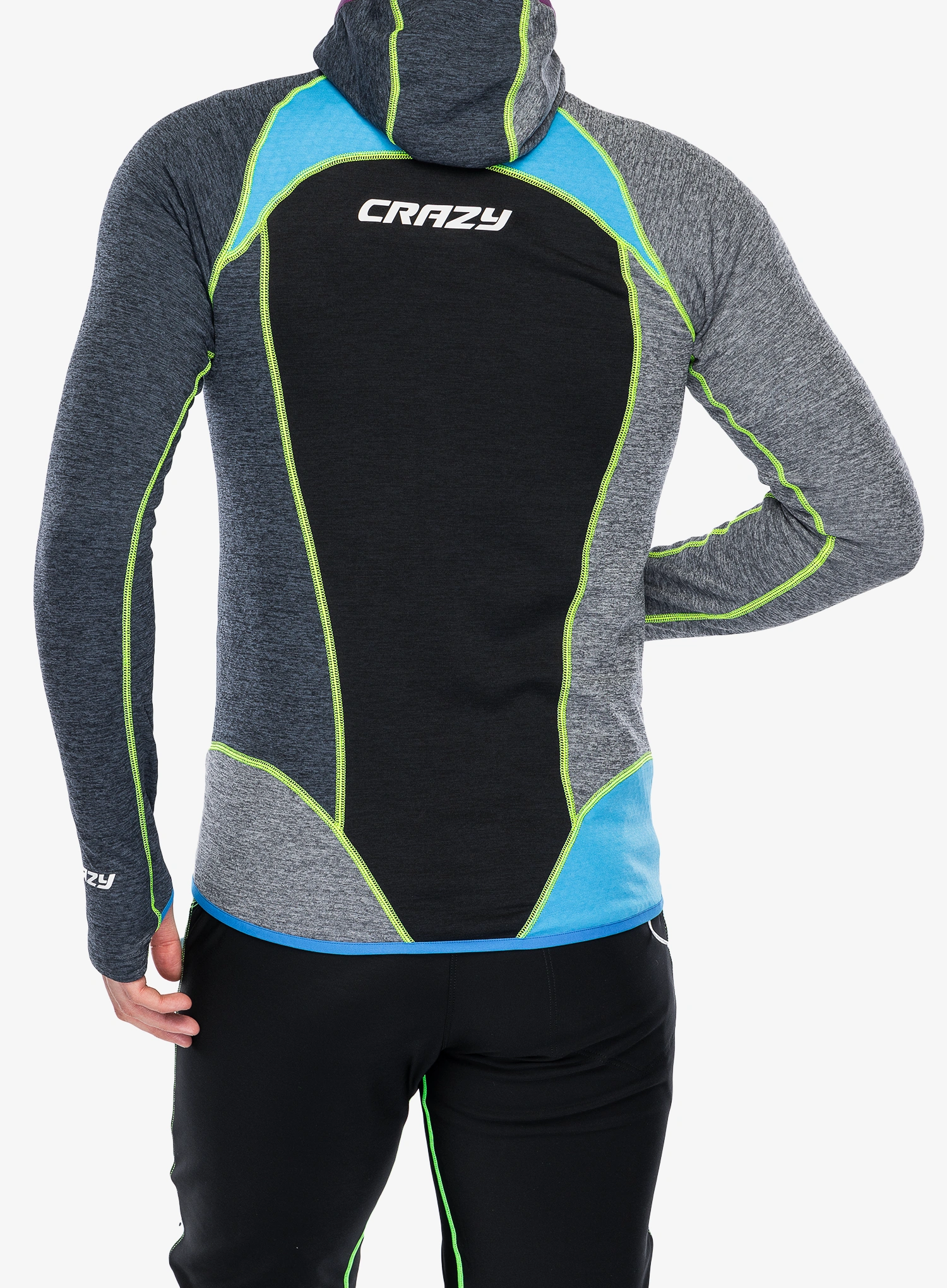 Mikina s kapucňou Crazy Pull Resolution  - energy/black