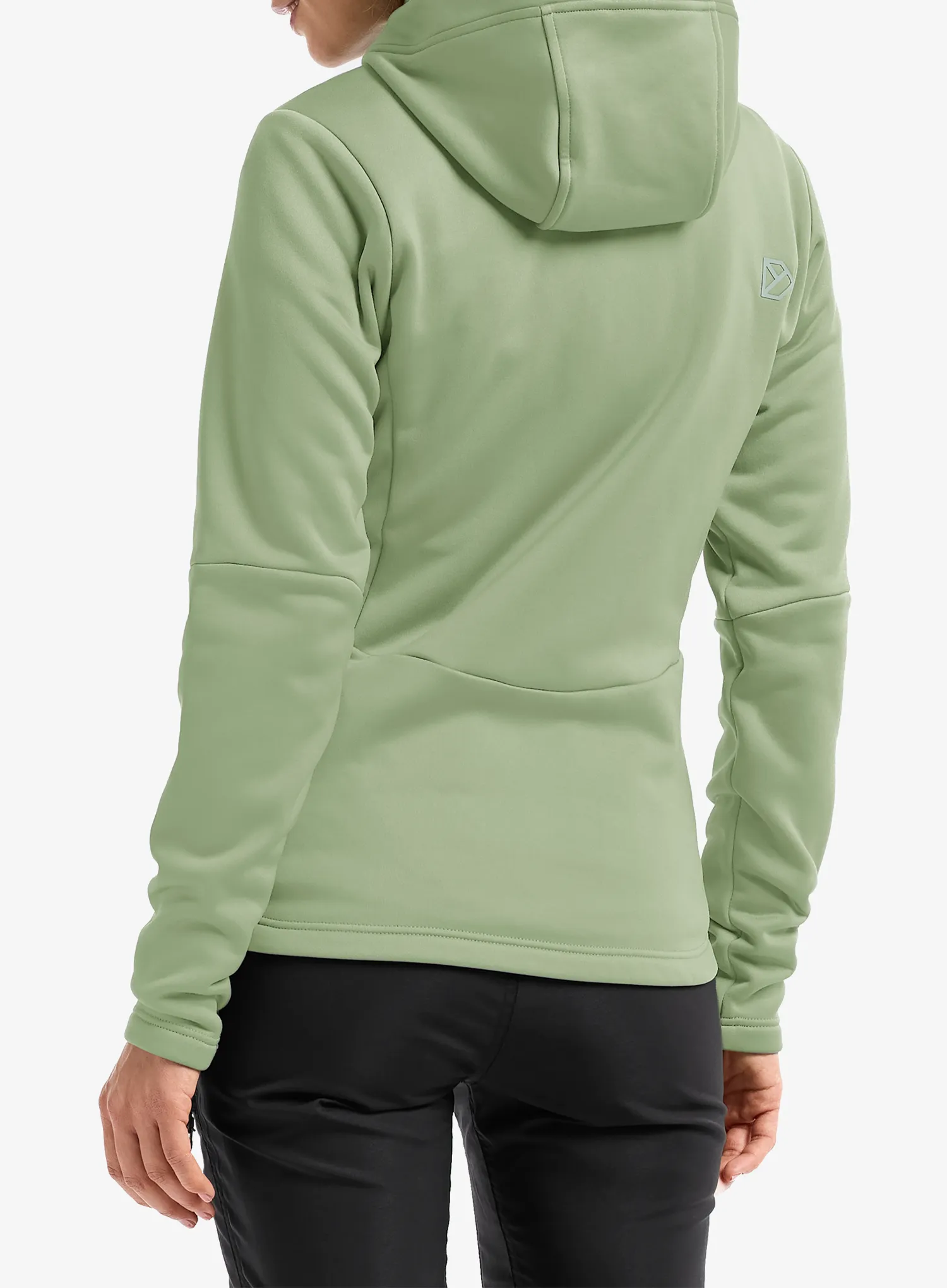Dámska mikina s kapucňou Didriksons Anneli Fullzip 3 - light moss