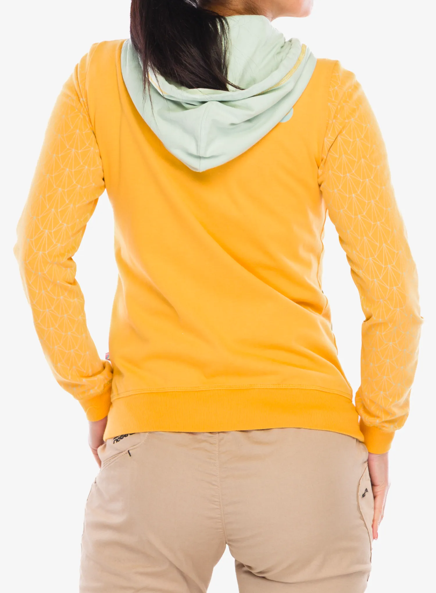 Dámska mikina s kapucňou Edelrid Bege Zip Hoody  - plantain