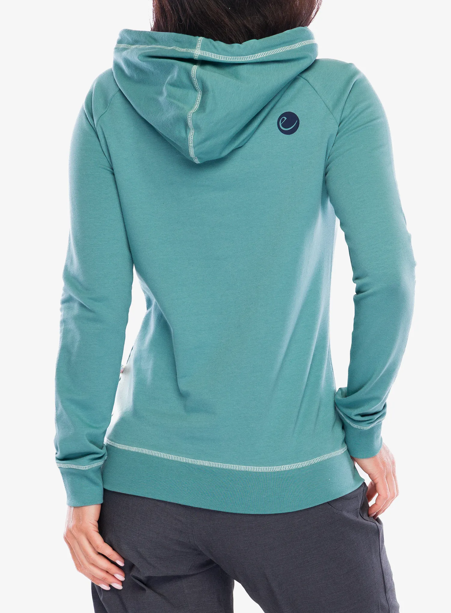 Dámska mikina s kapucňou Edelrid Tecu Hoody  - mineral blue