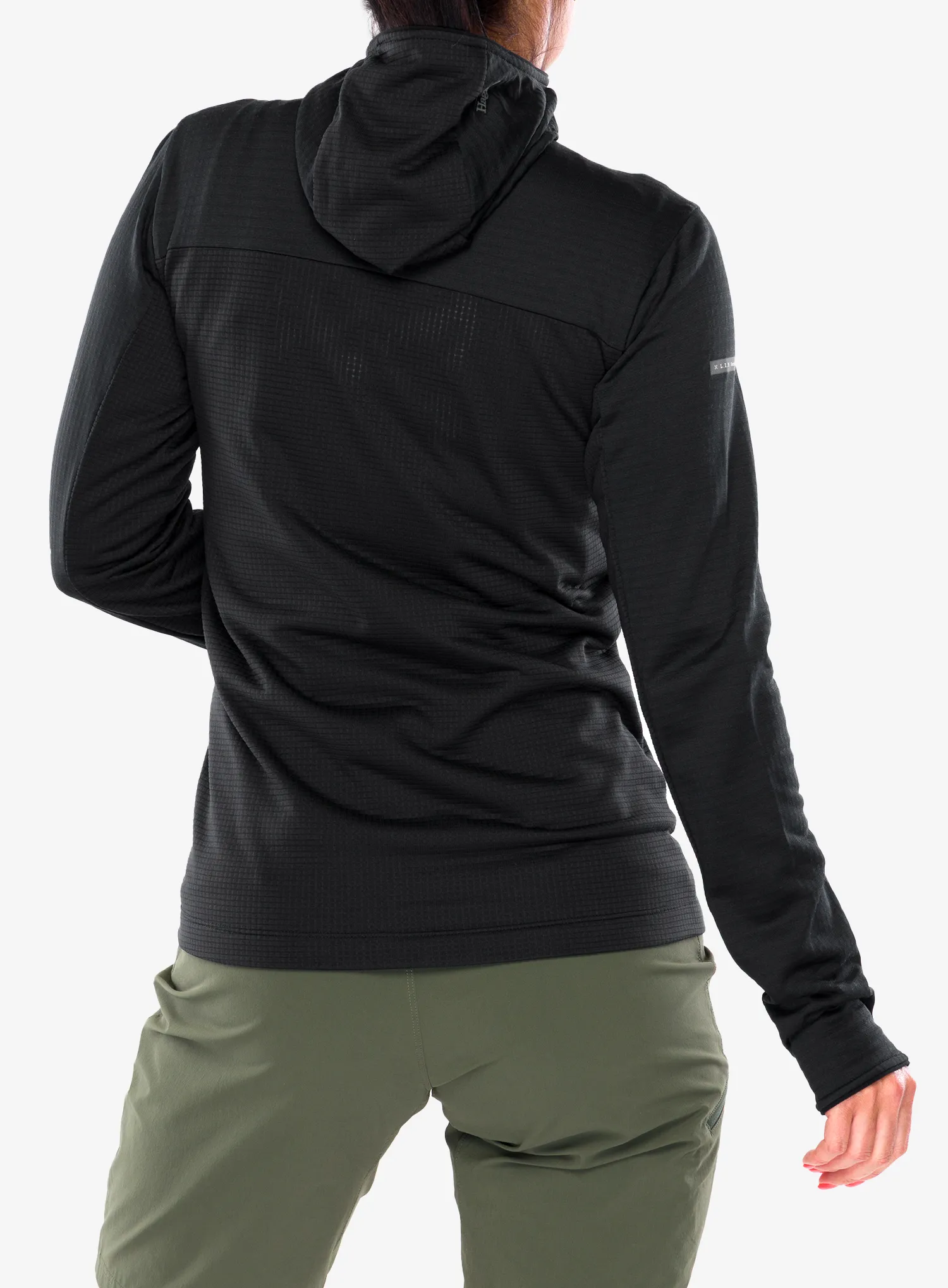Dámska mikina s kapucňou Haglofs L.I.M Mid Fast II Hood - true black