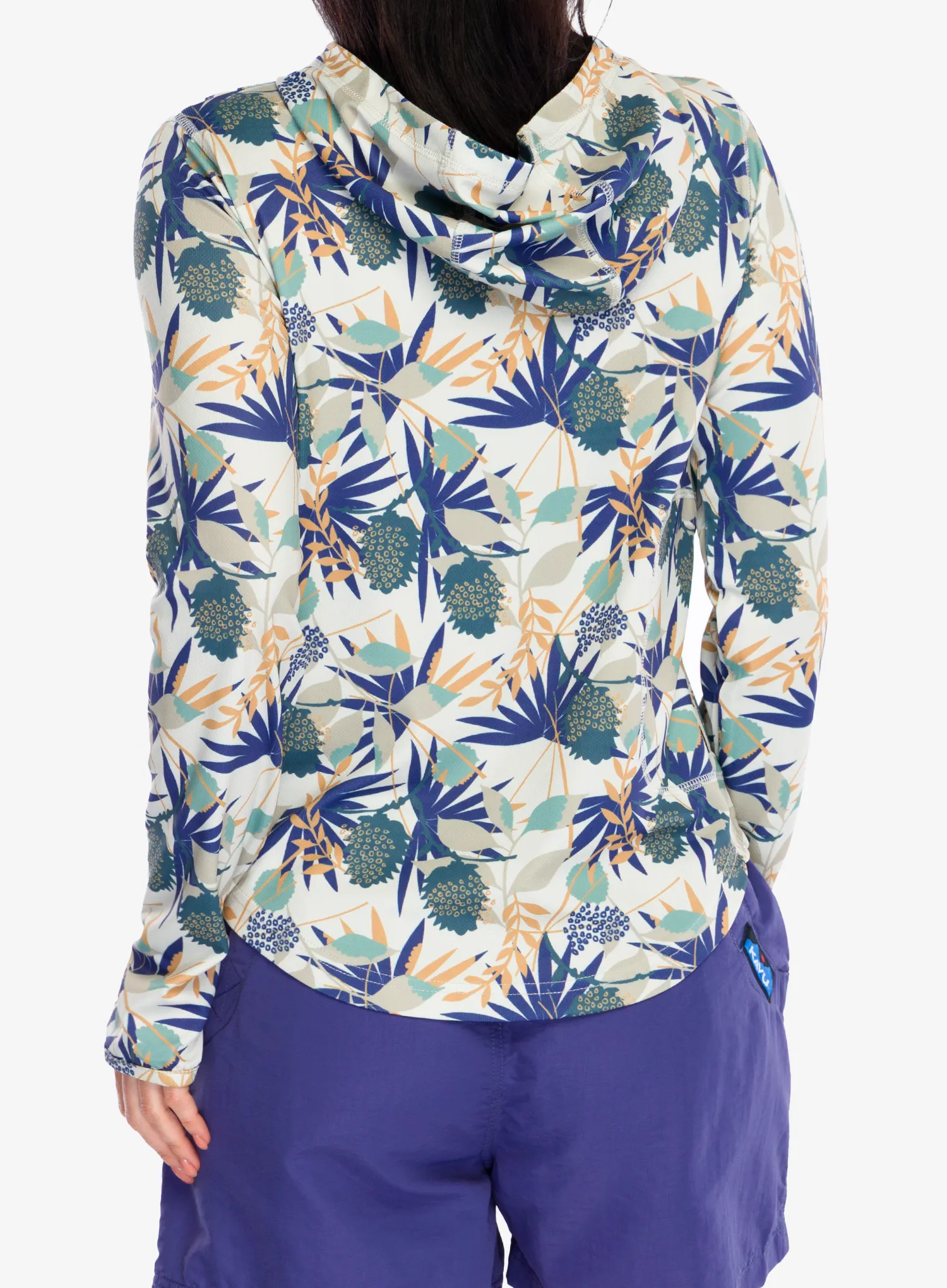 Dámska mikina s kapucňou Kavu Sunshade Hoodie - paradise palm
